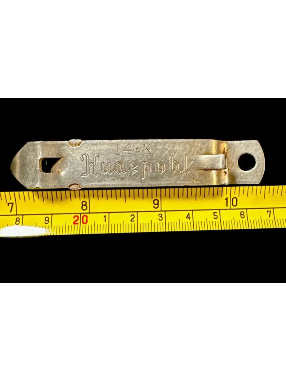 Hudepohl 14-K Steel Can & Bottle Opener Vintage 1950s Rustic Barware Tool